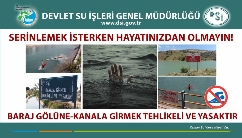 Sulama Kanallarına Girmek Tehlikeli ve Yasaktır.